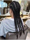 コーンロウ　6本/