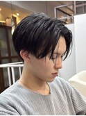サンウォンヘア/ 韓国風センターパート/ツーブロック/刈り上げ