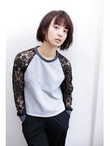 ロロネー 梅田(Lolonois) 【Lolonois梅田】切りっぱなしシンプルボブ(藤岡なおき)