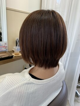 コアフィールフィス(COIFFURE fils) 《見附　今町》M3D 縮毛矯正　ストレート　ショートボブ