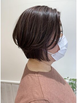 ネオリーブソラ 相模大野店(Neolive sola) 大人ボブデザインカラー/ラベンダーカラー/白髪ぼかしハイライト