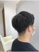 30代 爽やか刈り上げ2ブロック / 倉敷 メンズ ヘッドスパ