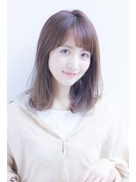 ラフ フロム ガーデン(Laf from GARDEN)&nbsp;大人かわいい脱白髪染めグレージュカラーロングレイヤーミディ