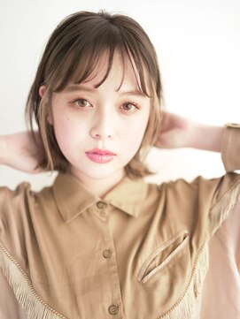 ジュール 大分(Joule) セクションカラー/ペールベージュ/透明感ボブ[大分駅]