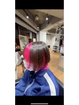 ビスイル 秋葉原店(Vis ill) ウルフ/カラーミューズ/ピンク/インナーカラー/透明感/小顔