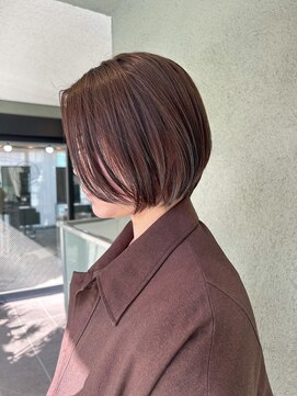 ボンド 三軒茶屋(Bond) ショートボブ × シルバーベージュ