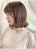 20/30/40代大女性ナチュラルワンカールボブレイヤーボブ外はね