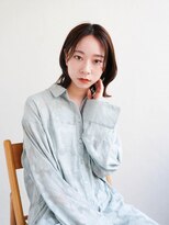 ジュール サウス 新宿南口(Joule South)&nbsp;ミディアムヘア/斜めバング/グレージュカラー/新宿駅