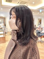 ビュートリアム265(BEAUTRIUM 265) ミディアムレイヤー/レイヤーカット/銀座/ワンカールパーマ/黒髪