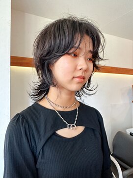 イルフレール(ill frere) "マレットヘア　黒髪ウルフ"