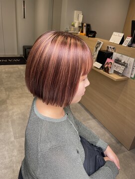 アヴァンス 京橋店(AVANCE) 暖色カラーにぱつっとボブ♪