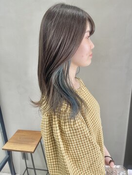 フェリア 渋谷(Feria) 【Feria渋谷】インナーカラー/くすみベージュ/オリーブカラー