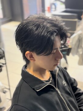 アウル 心斎橋(owl) フェザーパーマ/センターパート/フェザーショート