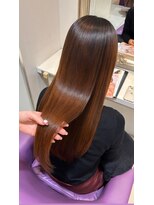 ハピネス 河原町店(Happiness)&nbsp;髪質改善 レイヤーカット ベージュ グレージュ 20代 30代 40代