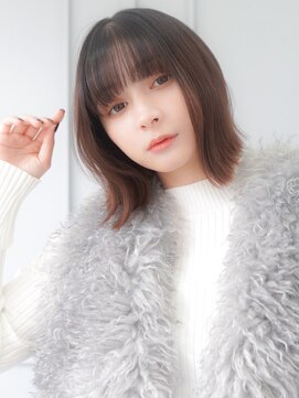 オーバーヘアー 姫路店(over hair) 【over hair】外ハネボブ×シースルーバング