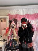 編みこみサイドポニーテール
