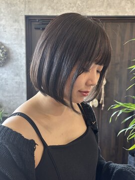 アイビーヘアー(iB HAiR) mini bob/地毛風グレージュ