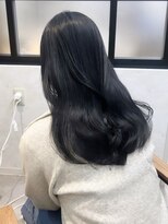 エレ 博多(ere)&nbsp;【ere博多：川崎】ブルーブラック×切りっぱなし×韓国巻き