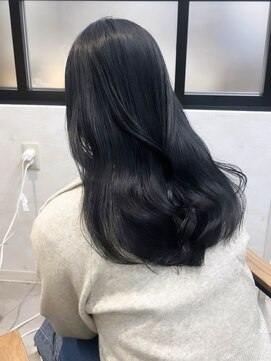 【ere博多：川崎】ブルーブラック×切りっぱなし×韓国巻き