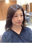 ミディアムレイヤーベージュブラウン