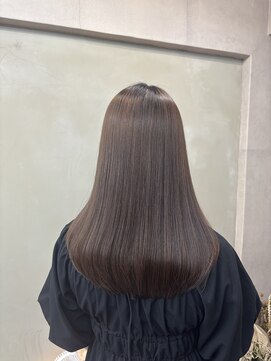 ファビ 渋谷(Fab) くびれヘア/暗めカラー/アプリコットオレンジ/縮毛矯正