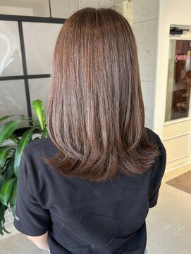 アンニュ(annuy) #チョコレートブラウン #ミディアムレイヤー