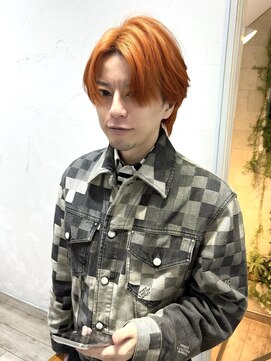 ミッシェル アフロート(michelle afloat) ◆センターパートのテラコッタウルフ◆