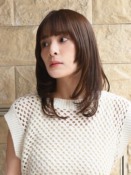 アース 一宮店(HAIR & MAKE EARTH) 20代30代◎冬の暗めカラー×くびれレイヤーカットで小顔美人