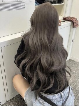 ネハス 名古屋栄店(nehus.) ミルクティーベージュブリーチなしダブルカラーレイヤーカット