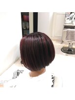 パル(PaL)&nbsp;前下がりボブ/アンブレラカラー/カシスヘアカラー