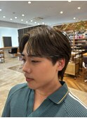 毛流れ×センターパートウルフ