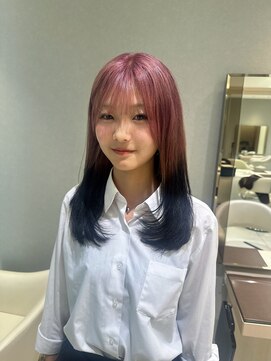 アッシュ 洋光台店(Ash) 洋光台ブリーチ複雑履歴ダブルカラー白髪ぼかしハイライト