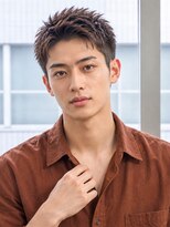 フレイムスヒュー 高崎店(FRAMES HUE)&nbsp;黒髪ツーブロックスパイキーショート