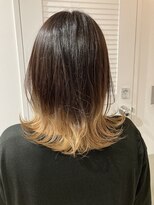 オーク 鷺沼(OAK)&nbsp;グラデーションロブ☆【OAK鷺沼/イルミナカラー/韓国/前髪】