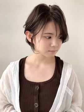 トータルビューティーハウス フラップ ミチ 野田店(total beauty house flap MICHI) 耳かけ抜け感ショートボブ