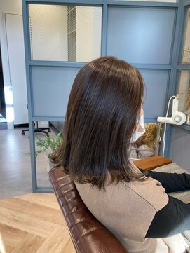 ティルヘアー(TiLL HAIR) ビフォーアフター　白髪隠し　ショコラブラウン　ツヤ髪