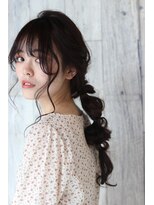 クシュ 所沢東口店(kusyu...) カーキグレージュマッシュショートボブフェザーバング(所沢)