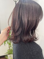 ピノリコ Hair&make pinorico&nbsp;ピンクラベンダー◎顔まわりもこだわるよ！くびれミディアムヘア