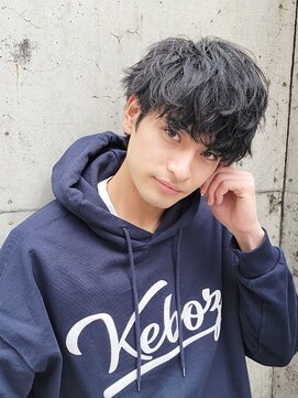 フィフス 原宿(fifth) ニュアンスマッシュ刈り上げツーブロック無造作束感パーマ