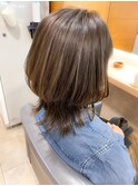 白髪ぼかしハイライト☆大人くびれヘア
