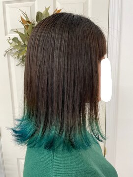 サロンドノア(Salon de NoA) 裾カラー×Green