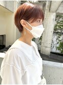 *滝田*小顔顔まわりショート ピンクベージュ 20代30代40代 ボブ