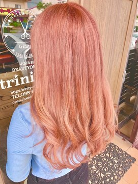 トリニティ(trinity) 2ブリーチカラー・クリーミーピーチ【豊見城・南風原・与那原】