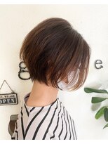 ジェルム ヘアーワークス(germe hair works)&nbsp;エアリーフェザー前下がりショートボブ