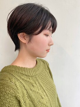 モリオ フロム ロンドン 大宮2号店(morio from London) 【なかじま ひびき】黒髪ナチュラルマッシュショート