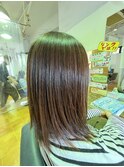 ミディアムさら艶髪