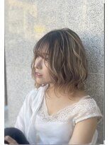 ヘアサロン レリー(hair salon relie) 【デザインカラー】ハイライト×ベージュカラー　relie