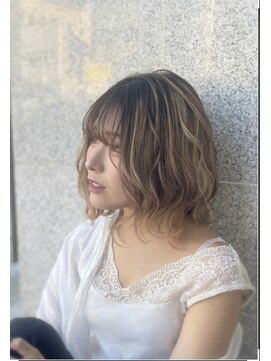 ヘアサロン レリー(hair salon relie) 【デザインカラー】ハイライト×ベージュカラー　relie