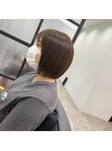 切りっぱなしボブ　ボブ　髪質改善