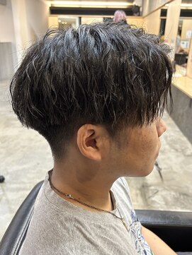 ニアウ 伊勢崎連取店(Niau) メンズマッシュパーマツイストスパイラルパーマ波巻きパーマ